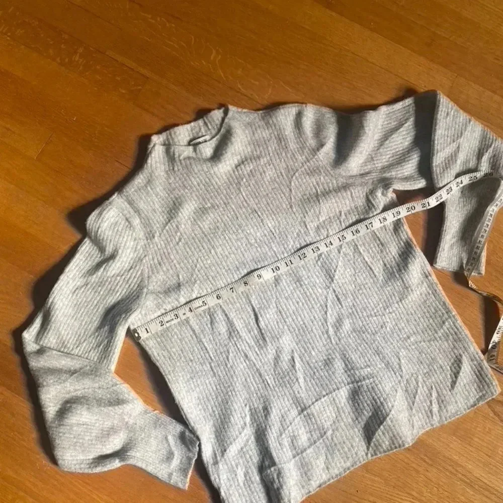 J. Crew Wool Blend Ribbed Sweater